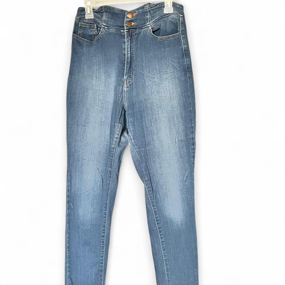 Fashion Nova Blue High Rise Jeans